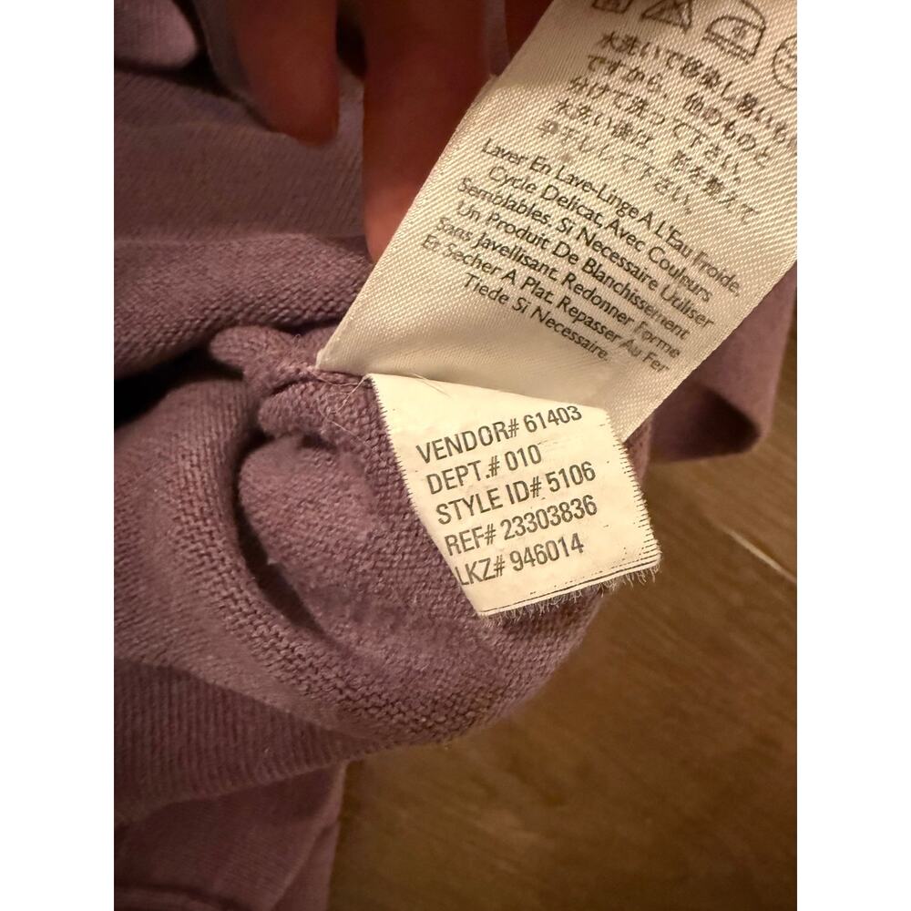 Eddie Bauer Lavender Knit Cardigan & Tank Set Women’s XXL Cotton Blend - Picture 5 of 8